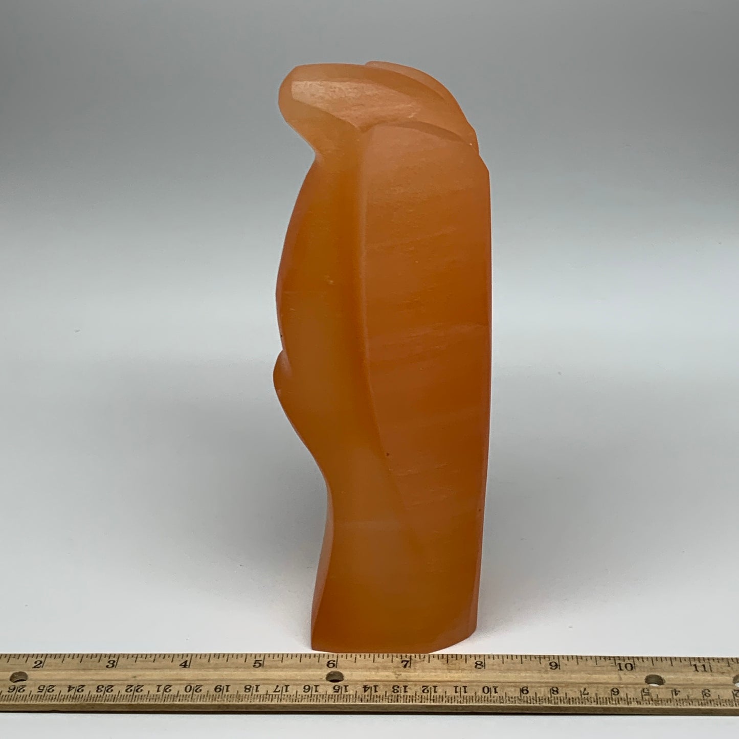1474g, 8"x3.8"x2.8" Orange Selenite (Satin Spar) Angel Lamps @Morocco,B9440