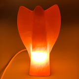 2094g, 7.75"x4.8"x3.2" Orange Selenite (Satin Spar) Angel Lamps @Morocco,B9441