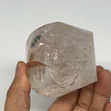 409.9g, 3.3"x2.5"x2.1", Natural Quartz Flame Polished Crystal @Brazil, B19150