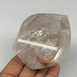 409.9g, 3.3"x2.5"x2.1", Natural Quartz Flame Polished Crystal @Brazil, B19150