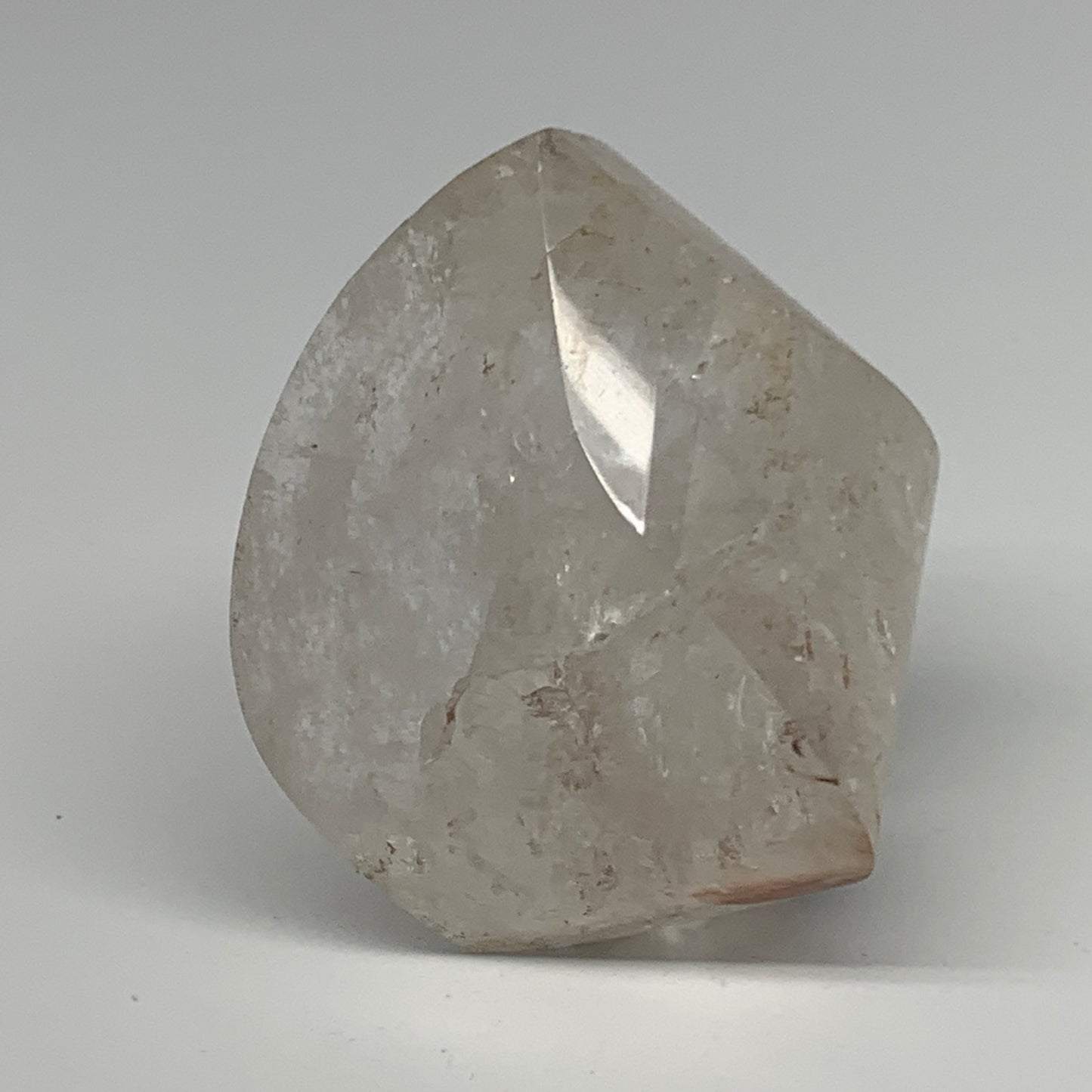 409.9g, 3.3"x2.5"x2.1", Natural Quartz Flame Polished Crystal @Brazil, B19150