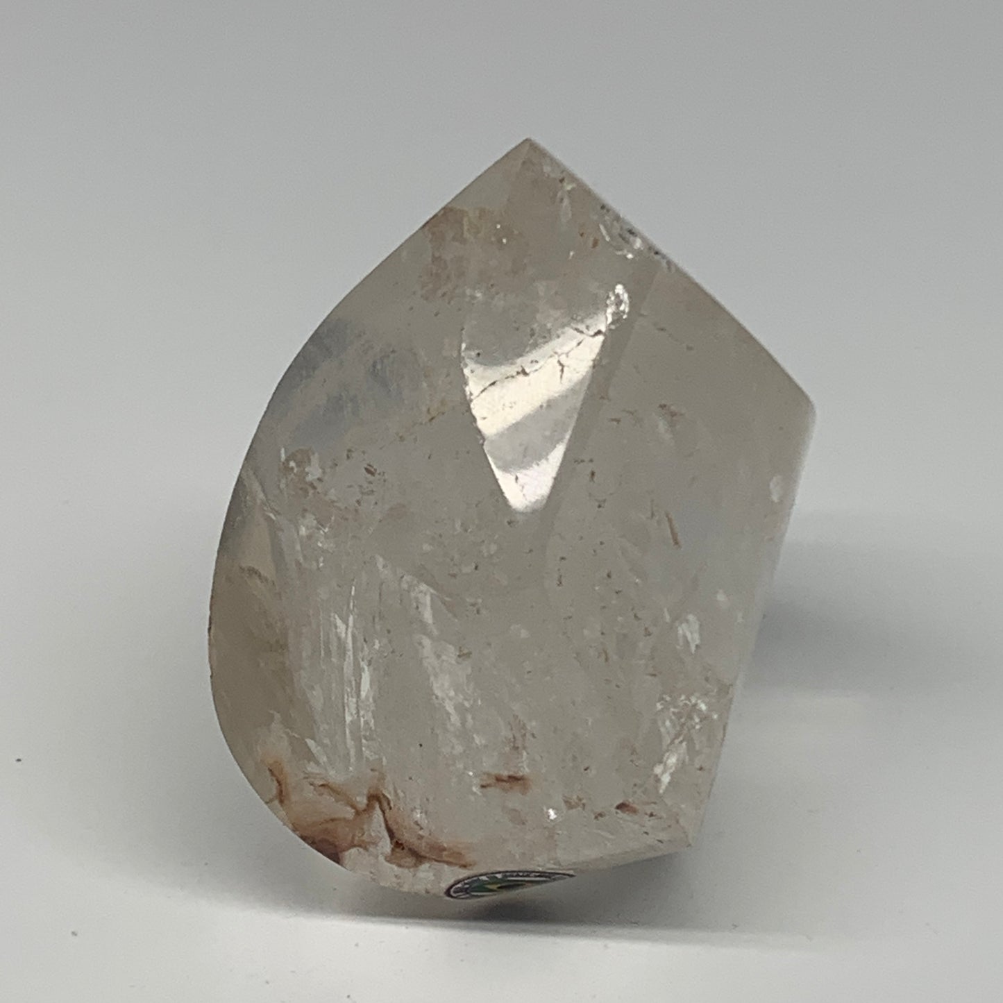 409.9g, 3.3"x2.5"x2.1", Natural Quartz Flame Polished Crystal @Brazil, B19150