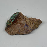110.4g, 3.1"x1.9"x1.4", Azurite Malachite Cerussite Mineral Specimen @Morocco, B