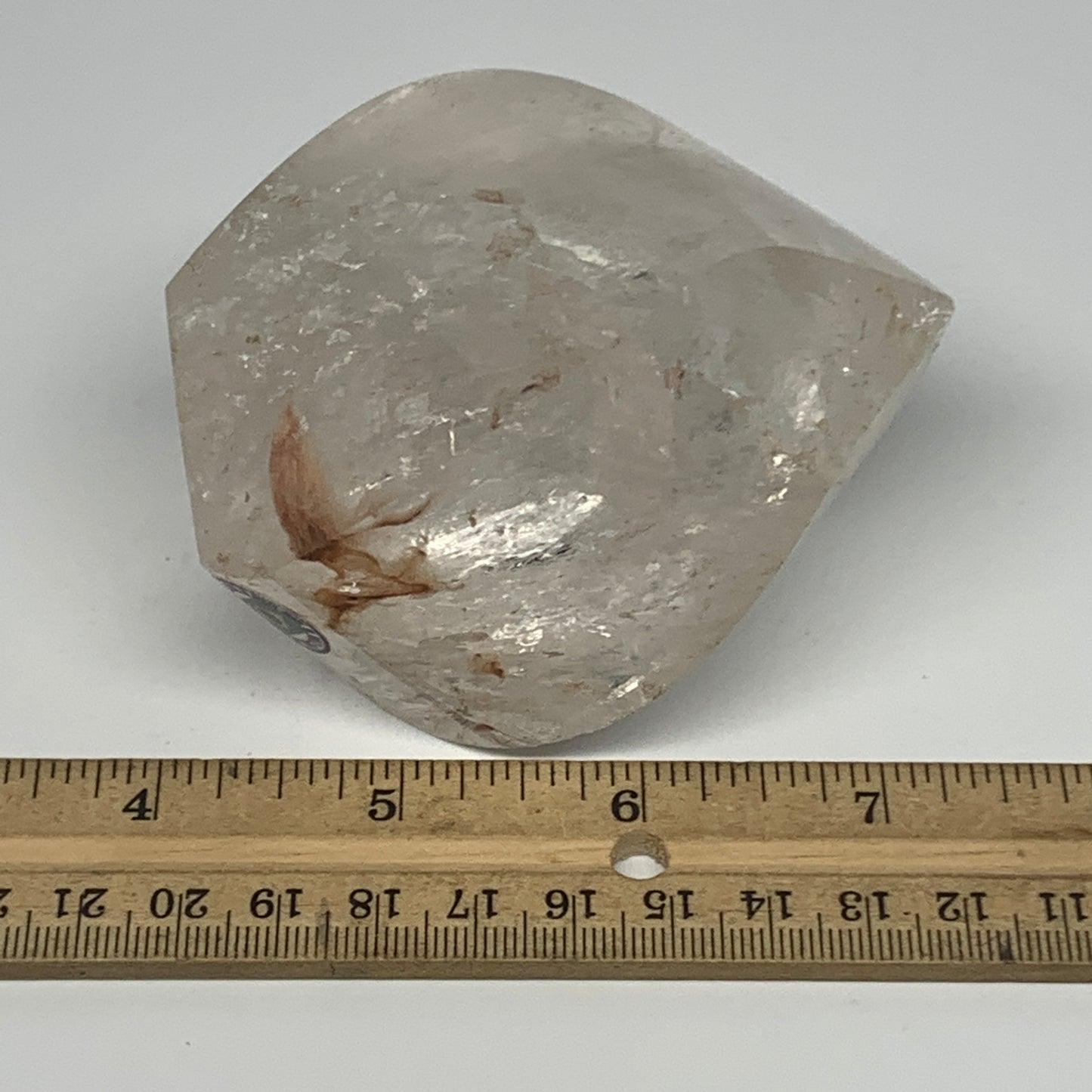 409.9g, 3.3"x2.5"x2.1", Natural Quartz Flame Polished Crystal @Brazil, B19150
