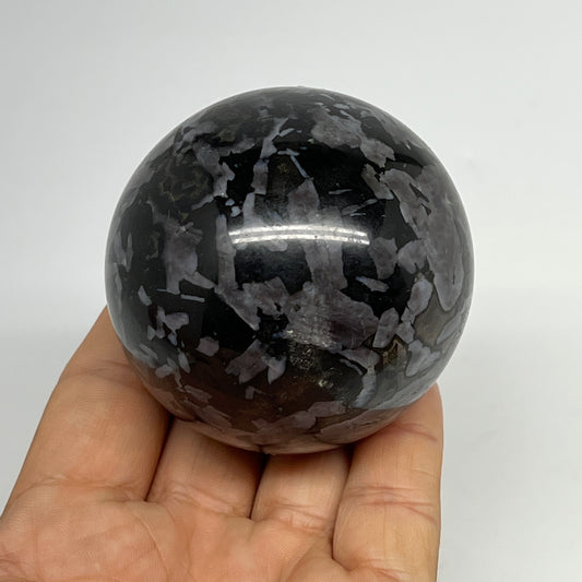 319.1g,2.3" (59mm) Indigo Gabbro Spheres Merlinite Gemstone @Madagascar,B19790