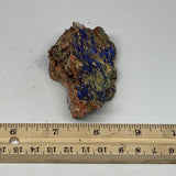 110.4g, 3.1"x1.9"x1.4", Azurite Malachite Cerussite Mineral Specimen @Morocco, B