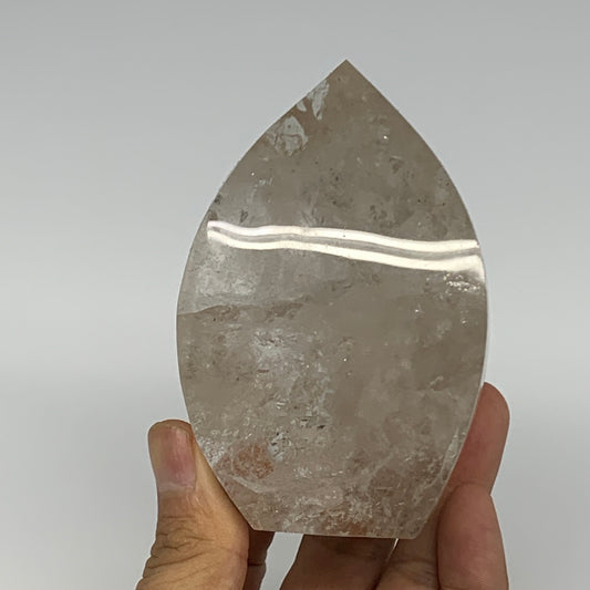 500g, 3.7"x2.4"x2.2", Natural Quartz Flame Polished Crystal @Brazil, B19151