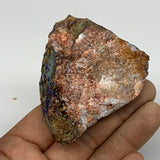 124.1g, 2.4"x2.1"x1.6", Azurite Malachite Cerussite Mineral Specimen @Morocco, B