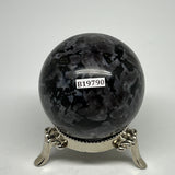319.1g,2.3" (59mm) Indigo Gabbro Spheres Merlinite Gemstone @Madagascar,B19790