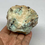 303g, 2.9"x2.5"x1.9", Rough Pistachio Calcite Chunk Mineral @Afghanistan, B24607