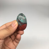 20.1g, 1.6"x 1" Sonora Sunset Chrysocolla Cuprite Cabochon from Mexico,SC168