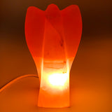 1812g, 8.1"x4.2"x2.9" Orange Selenite (Satin Spar) Angel Lamps @Morocco,B9443