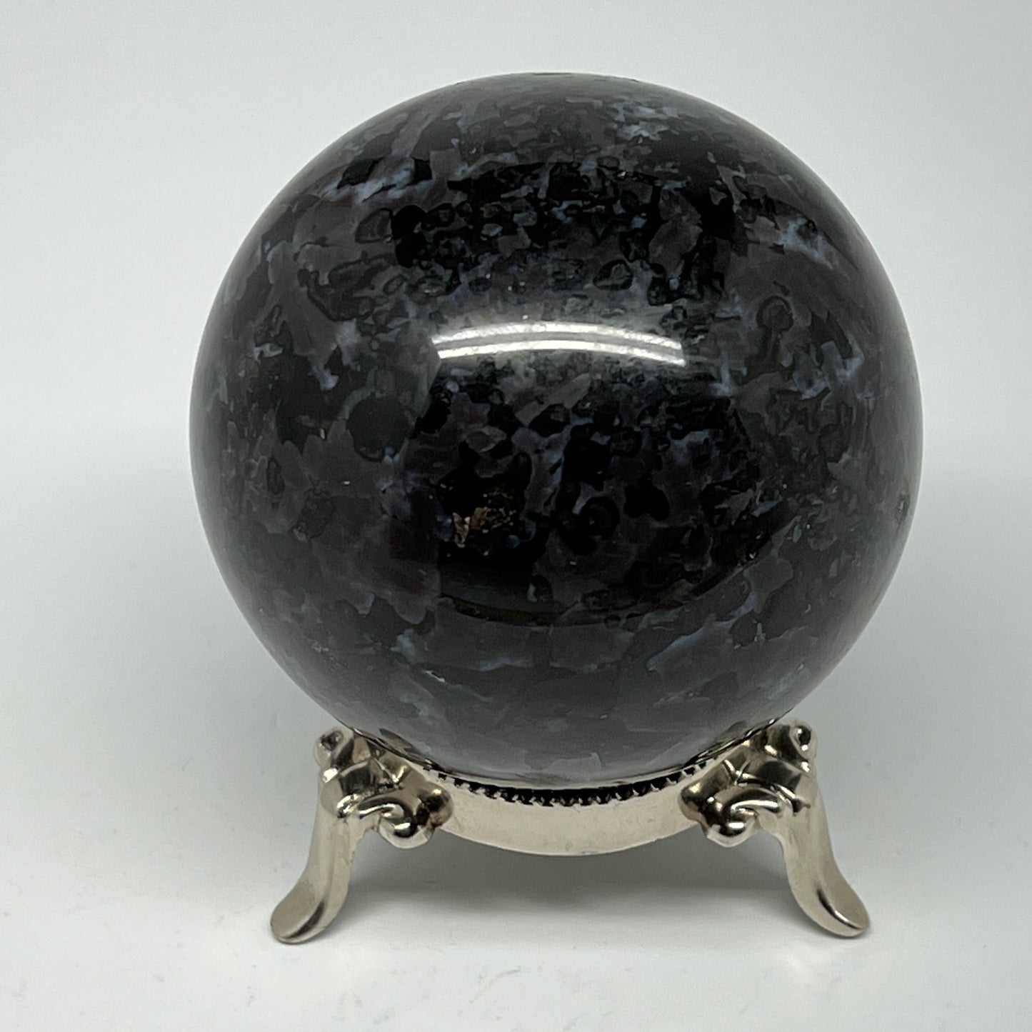 610g,2.9" (72mm) Indigo Gabbro Spheres Merlinite Gemstone @Madagascar,B19791