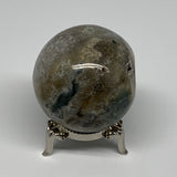 170.6g,2"(50mm), Natural Moss Agate Sphere Ball Gemstone @India,B22431