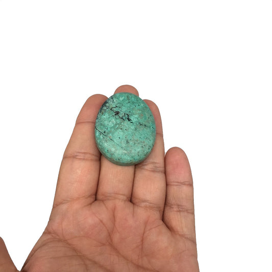 22.2g, 1.6"x 1.3" Sonora Sunset Chrysocolla Cuprite Cabochon from Mexico,SC169