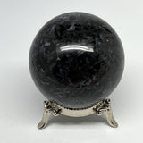 575g,2.8" (71mm) Indigo Gabbro Spheres Merlinite Gemstone @Madagascar,B19792