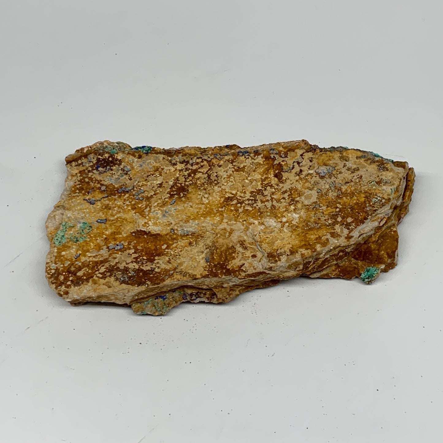 467g, 6.6"x3.6"x0.9", Azurite Malachite Cerussite Mineral Specimen @Morocco, B11