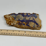 467g, 6.6"x3.6"x0.9", Azurite Malachite Cerussite Mineral Specimen @Morocco, B11