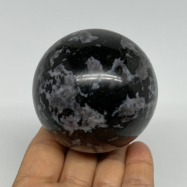 403.5g,2.5" (63mm) Indigo Gabbro Spheres Merlinite Gemstone @Madagascar,B19794