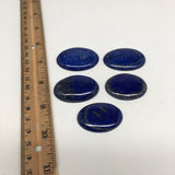 5pcs,65.5g,1.4"x1.7" Natural Lapis Lazuli Oval Shape Cabochons  @Afghanistan,CP5