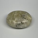 95.9g, 2.1"x1.7"x1", Natural Yellow Calcite Palm-Stone Crystal Polished Reiki, B