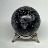 403.5g,2.5" (63mm) Indigo Gabbro Spheres Merlinite Gemstone @Madagascar,B19794