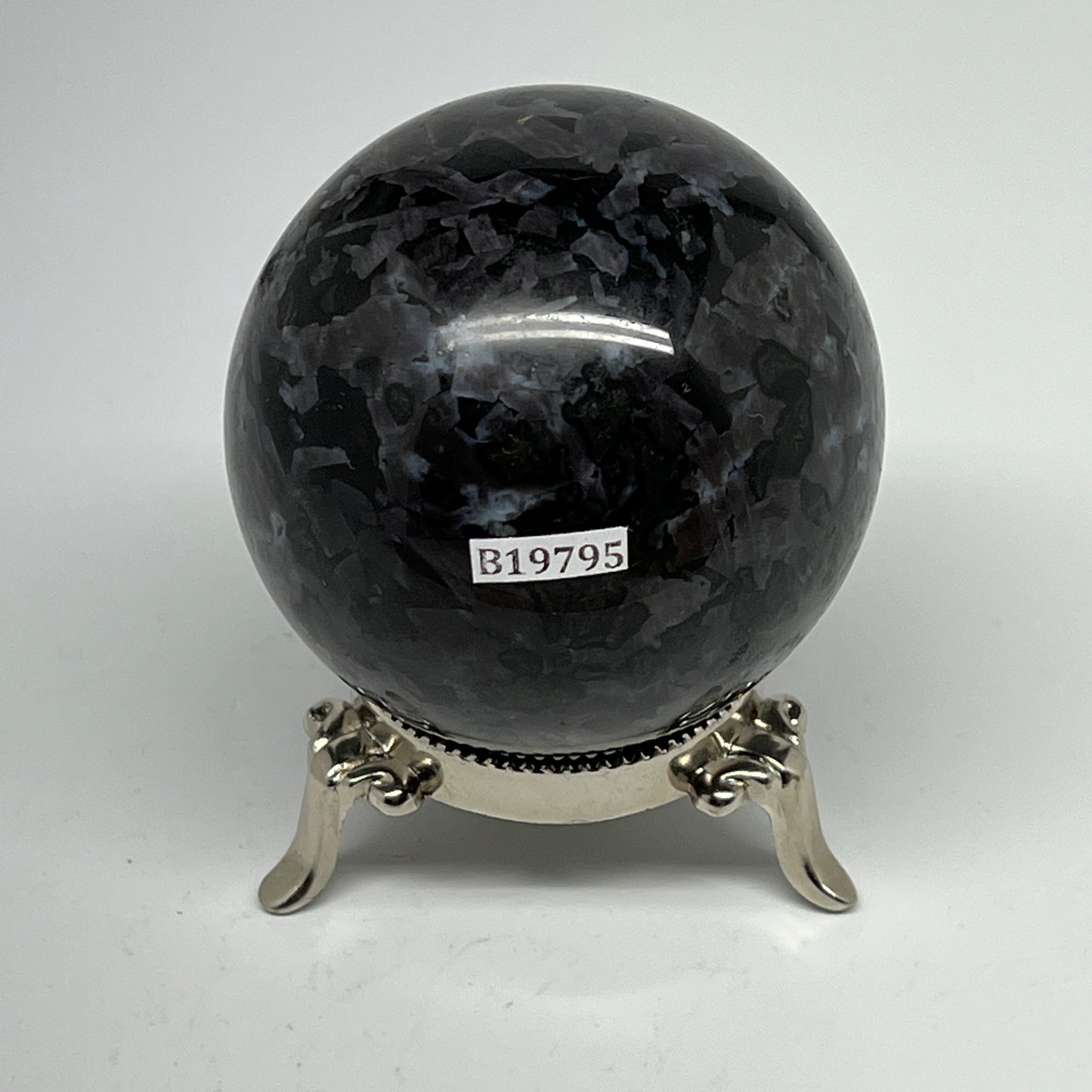 469.7g,2.7" (67mm) Indigo Gabbro Spheres Merlinite Gemstone @Madagascar,B19795