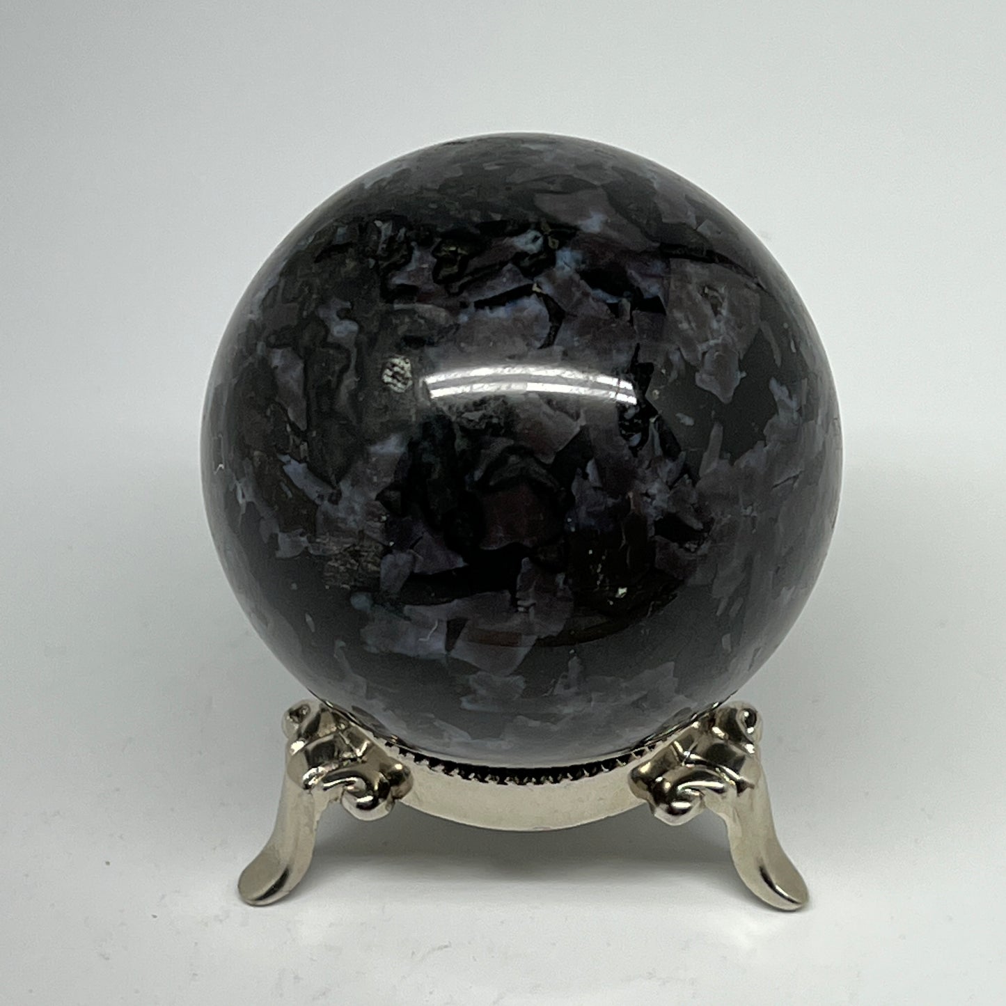 469.7g,2.7" (67mm) Indigo Gabbro Spheres Merlinite Gemstone @Madagascar,B19795