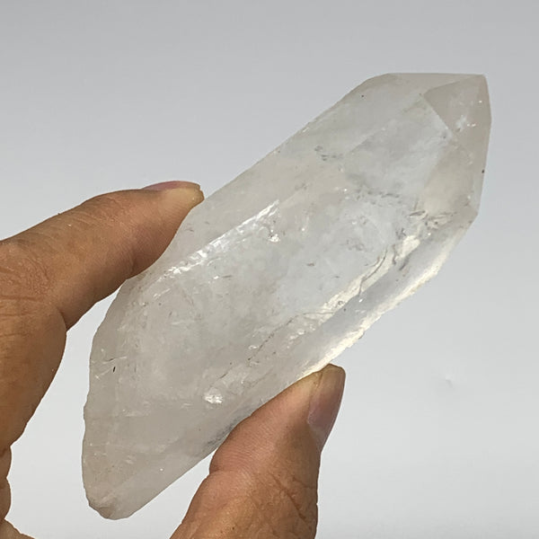 118.8g, 3.8"x1.3"x1", Lemurian Quartz Crystal Mineral Specimens @Brazil, B19158
