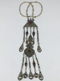 92.8g, 21" Turkmen Necklace Pendant Long Necktie Old Vintage Gold-Gilded,TN379