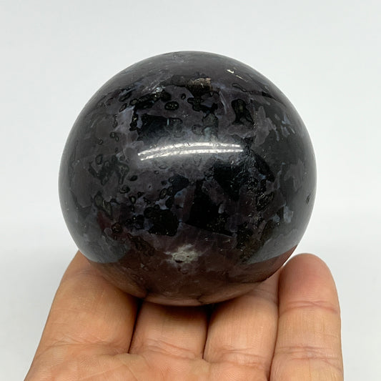 333g,2.4" (59mm) Indigo Gabbro Spheres Merlinite Gemstone @Madagascar,B19802