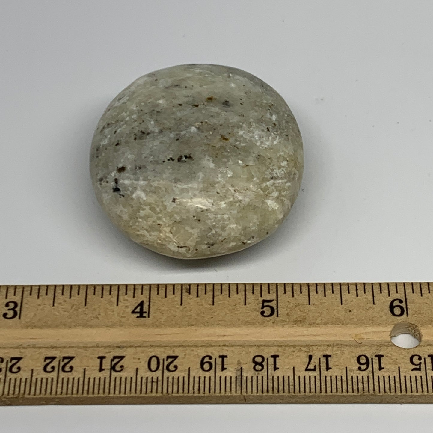 78.6g,2"x1.8"x0.9", Natural Yellow Calcite Palm-Stone Crystal Polished Reiki, B1