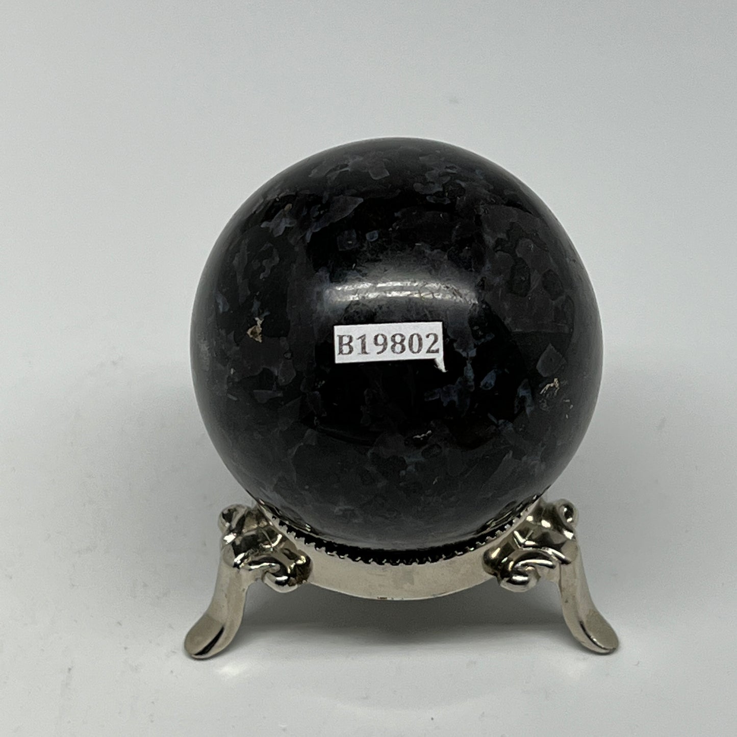 333g,2.4" (59mm) Indigo Gabbro Spheres Merlinite Gemstone @Madagascar,B19802