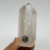 219.6g, 3.7"x1.6"x1.4", Natural Quartz Point Tower Polished Crystal @Brazil, B19