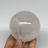 520g, 2.8"(72mm), Quartz Sphere Crystal Gemstone Ball @Brazil, B22440