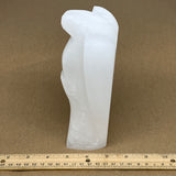 1270g, 7.25"x4.2"x2.5" White Selenite (Satin Spar) Angel Lamps @Morocco,B9451