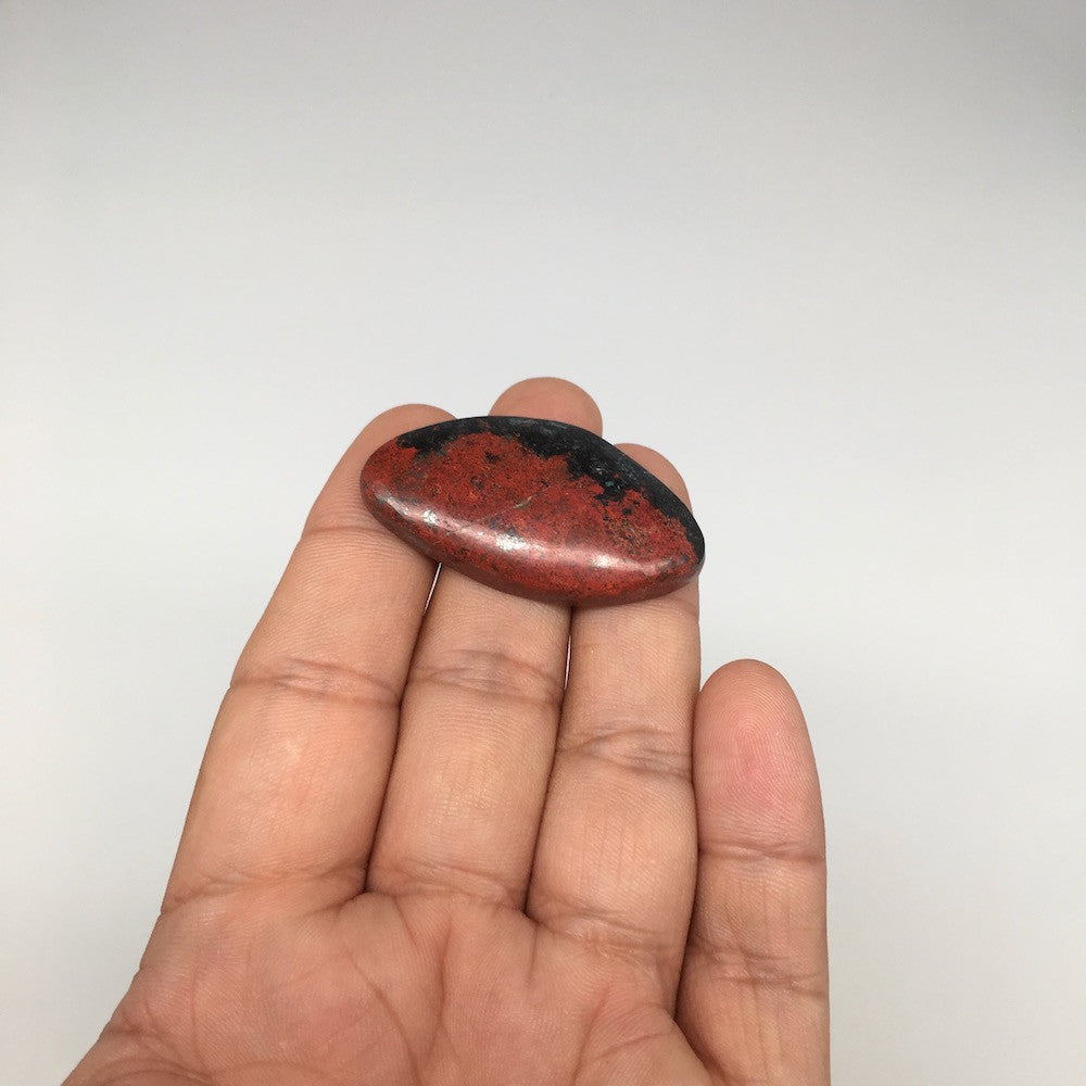 13.7g, 1.65"x 0.85" Sonora Sunset Chrysocolla Cuprite Cabochon from Mexico,SC181 - watangem.com