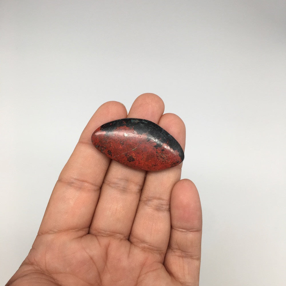 13.7g, 1.65"x 0.85" Sonora Sunset Chrysocolla Cuprite Cabochon from Mexico,SC181 - watangem.com