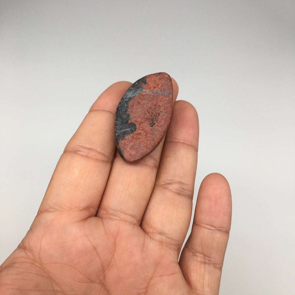 13.7g, 1.65"x 0.85" Sonora Sunset Chrysocolla Cuprite Cabochon from Mexico,SC181 - watangem.com