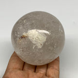 490.9g, 2.8"(70mm), Quartz Sphere Crystal Gemstone Ball @Brazil, B22441
