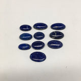 10pcs,41.9g,0.8"x1.1" Natural Lapis Lazuli Oval Shape Cabochons @Afghanistan,CP6 - watangem.com