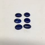 6pcs,23.4g,0.8"-0.9" Natural Lapis Lazuli Oval Shape Cabochons @Afghanistan,CP69