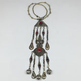 93.7g, 21" Turkmen Necklace Pendant Long Necktie Old Vintage Gold-Gilded,TN390