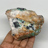 473.6g, 3.8"x3"x1.8", Malachite Galena Cerussite Chunk Rough Mineral Specimens,