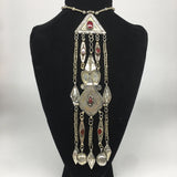 104.2g, 20" Turkmen Necklace Pendant Long Necktie Old Vintage Gold-Gilded,TN393