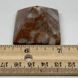 53.5g,1.1"x1.6" Natural Untreated Red Shell Fossils Pyramid Reiki Energy, F1176