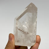 193.5g, 3.4"x1.9"x1.1", Natural Quartz Point Tower Polished Crystal @Brazil, B19