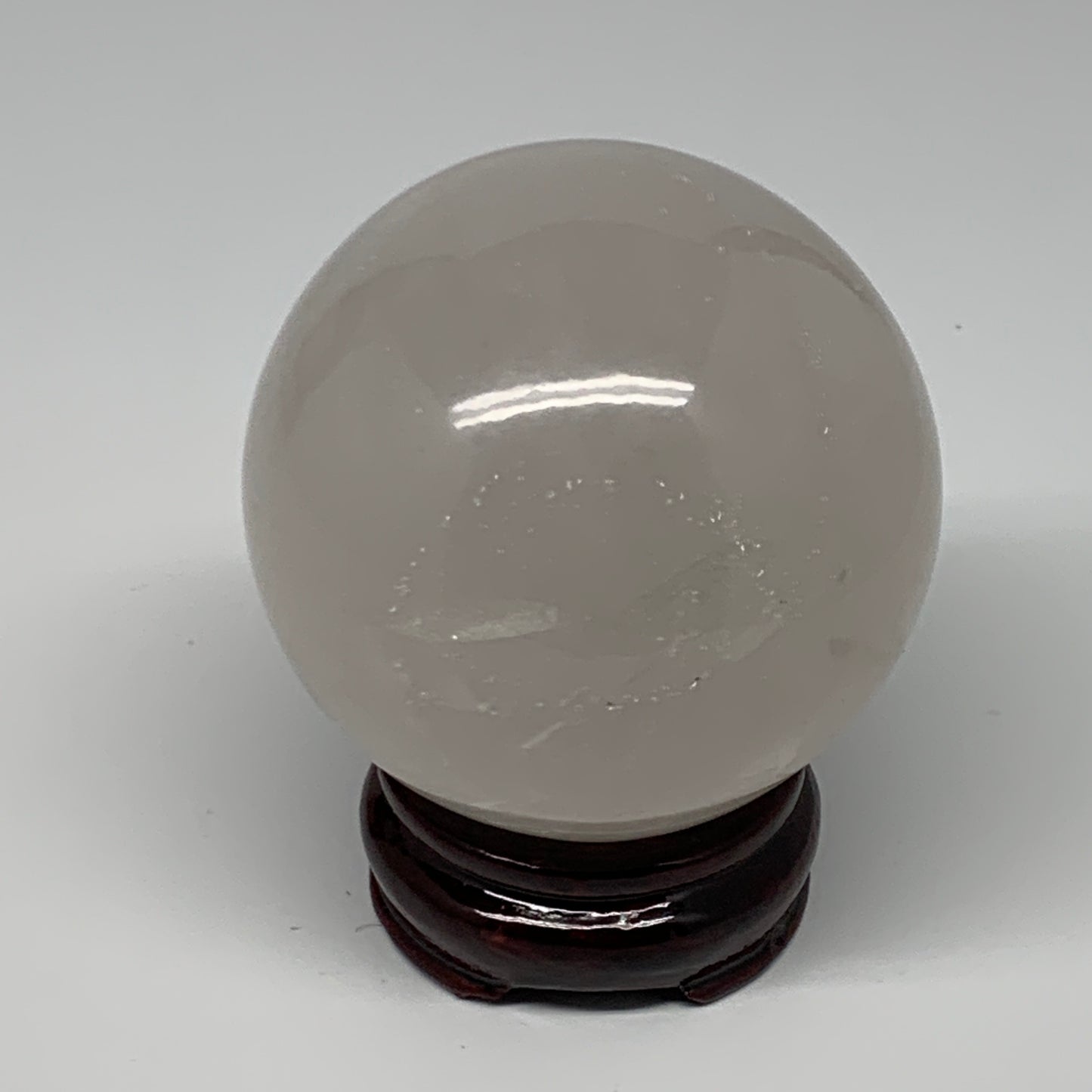 665g, 3.1"(78mm), Quartz Sphere Crystal Gemstone Ball @Brazil, B22443